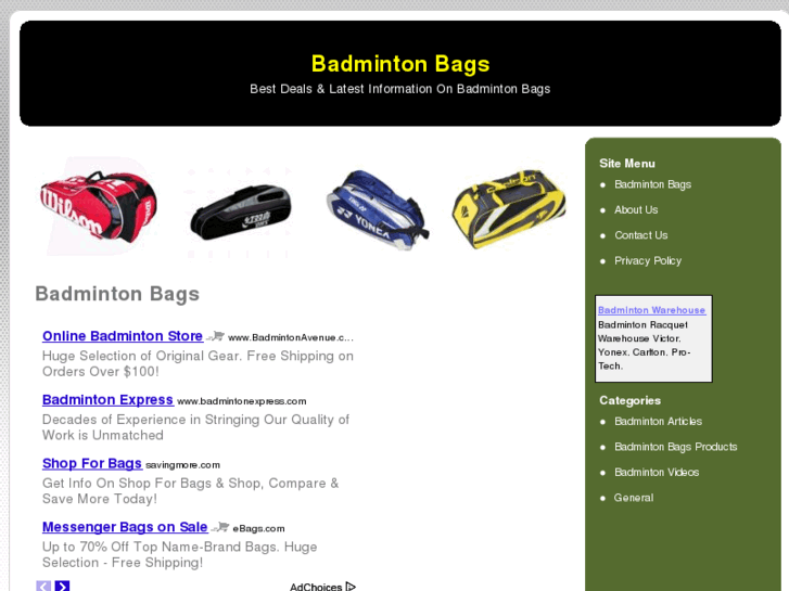 www.badmintonbags.org
