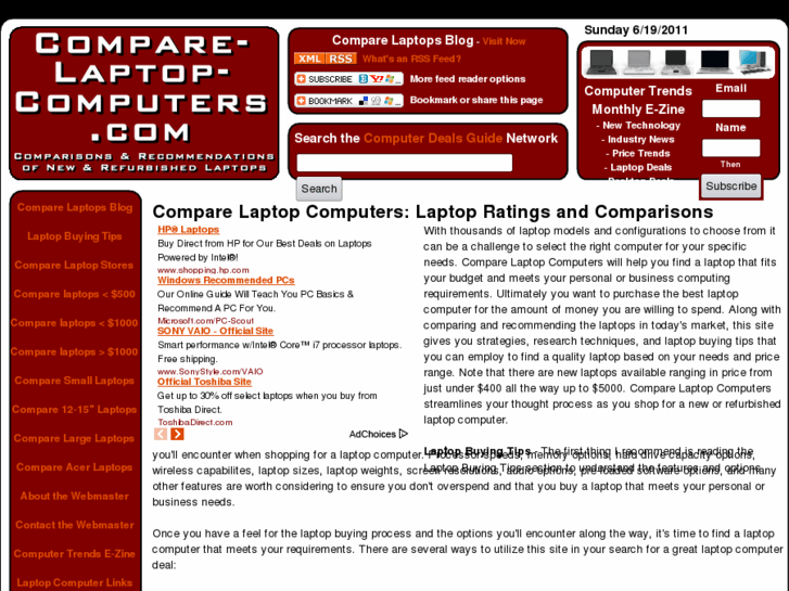 www.compare-laptop-computers.com