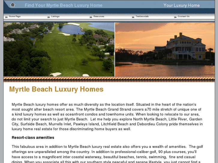 www.findmyrtlebeachluxuryhomes.com