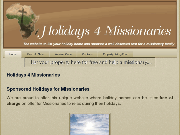 www.holidays4missionaries.com