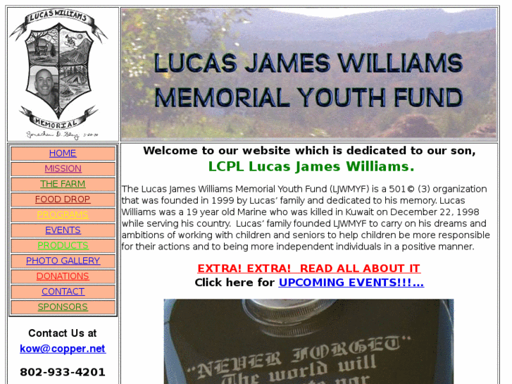 www.lucasjameswilliamsyouthfund.org