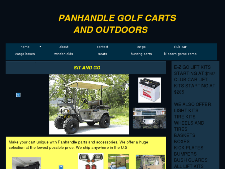 www.panhandlegolfcarts.com