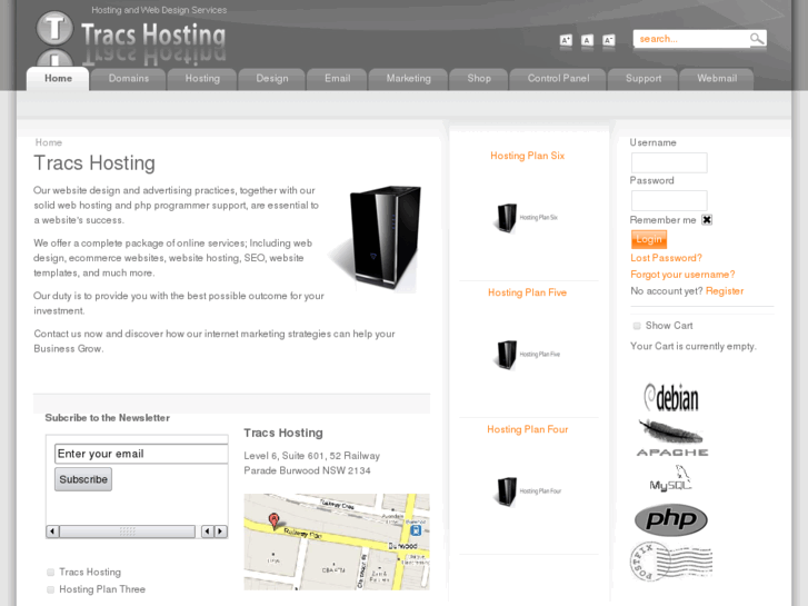 www.tracshosting.com