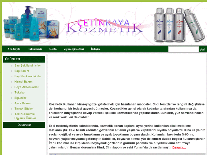 www.cetinkayakozmetik.com