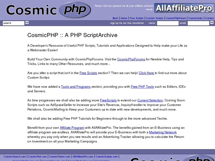 www.cosmicphp.com