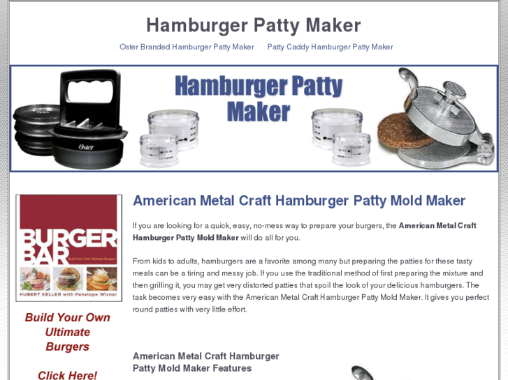 www.hamburgerpattymaker.net