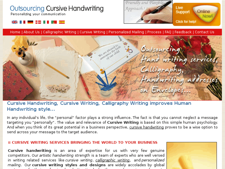 www.outsourcingcursivehandwriting.com