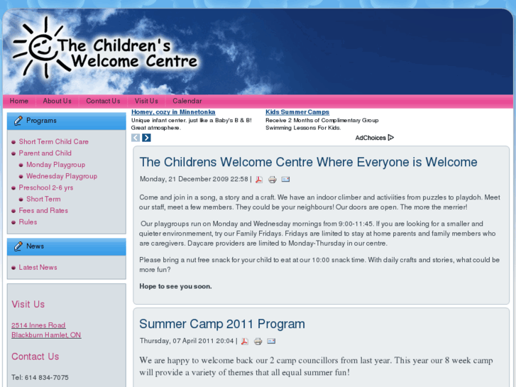 www.childrenswelcomecentre.com