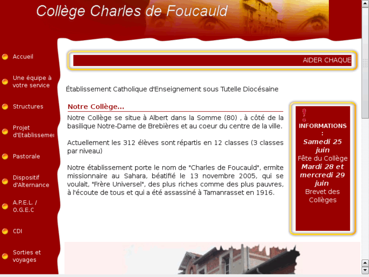 www.collegecharlesdefoucauld.org