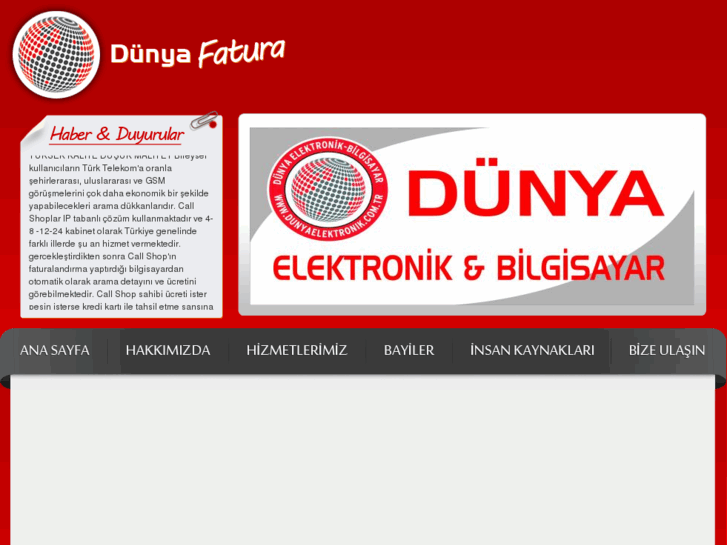 www.dunyafatura.com