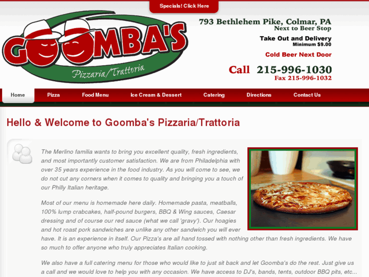 www.goombaspizzaria.com