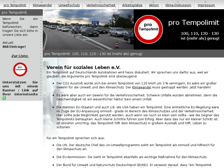 www.pro-tempolimit.de