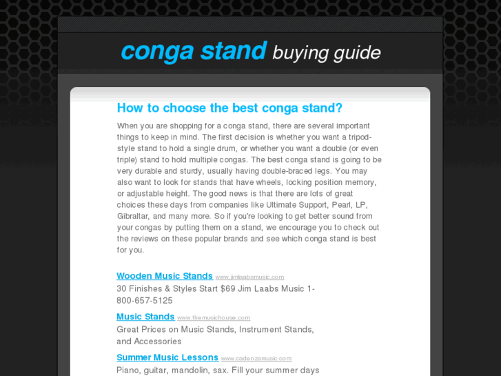 www.congastand.com