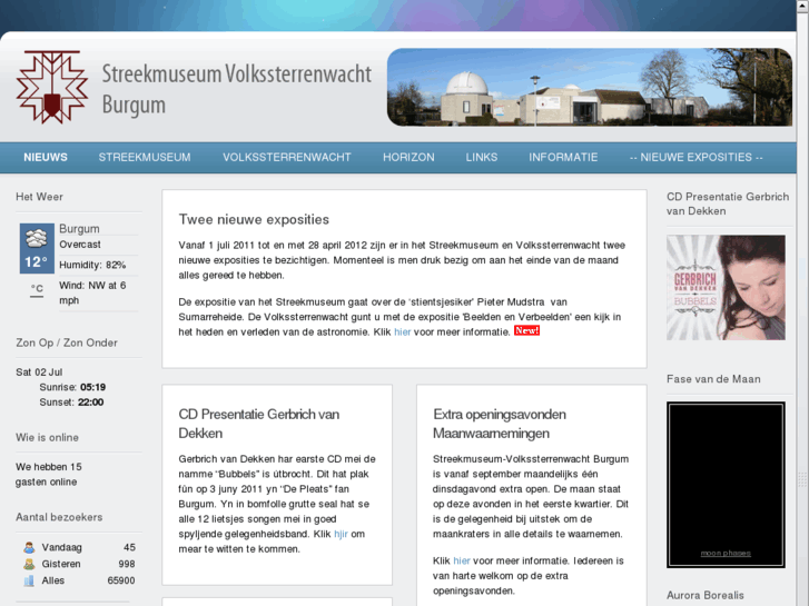 www.streekmuseum-volkssterrenwachtburgum.nl