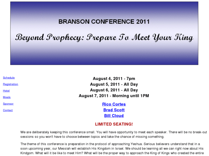 www.bransonprophecyconference.com