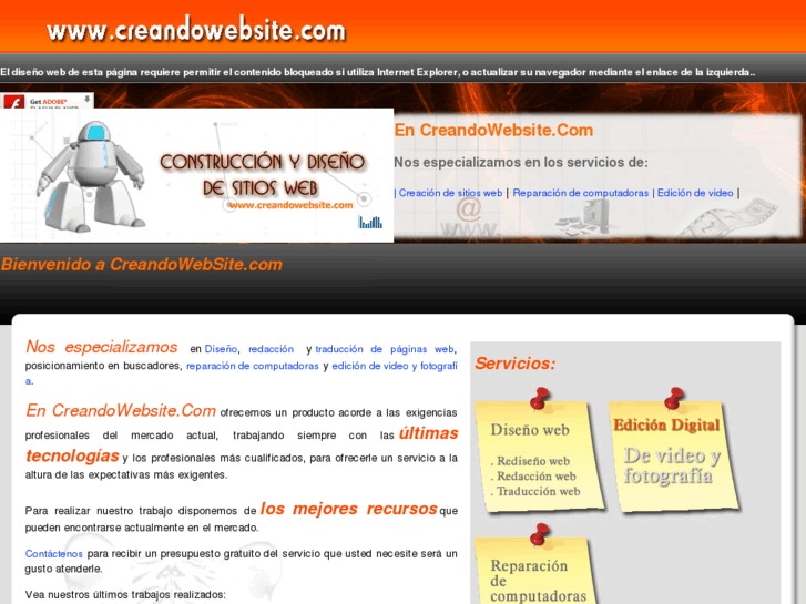 www.creandowebsite.com