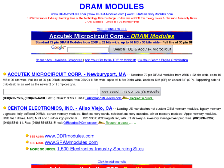 www.drammemorymodules.com