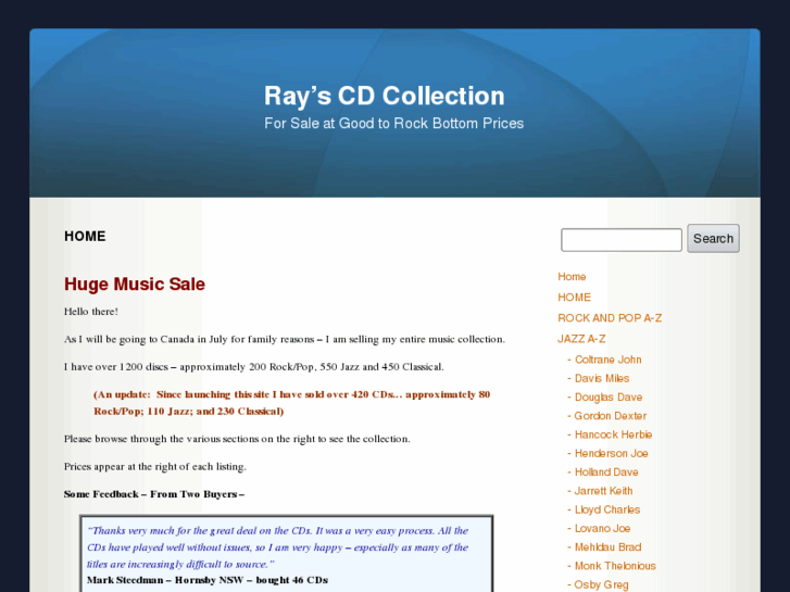 www.raysmusiccollection.com