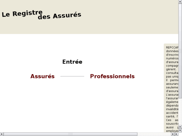 www.registredesassures.com