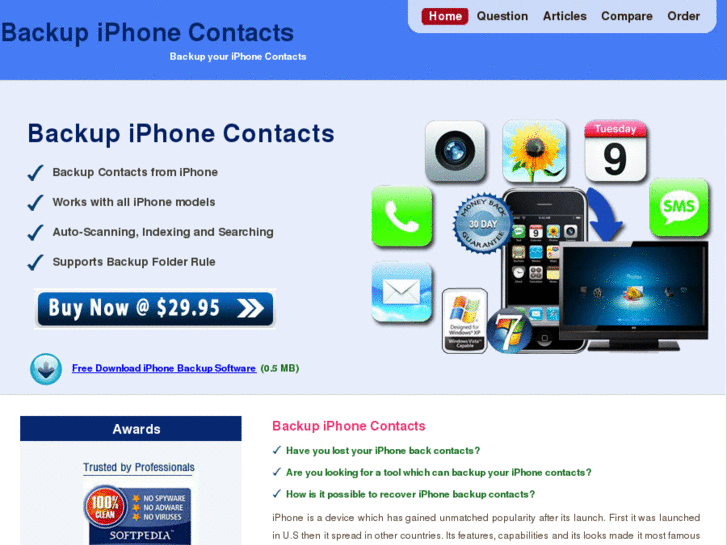 www.backupiphonecontacts.com