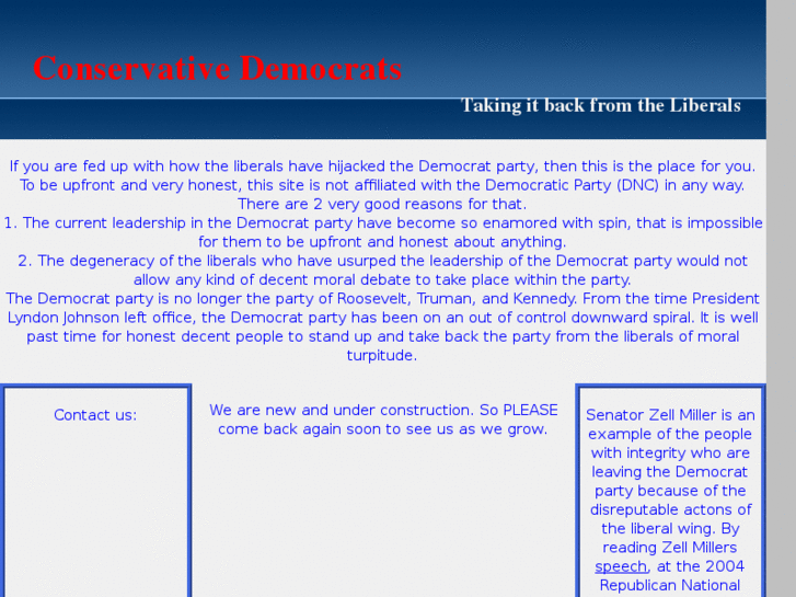 www.conservativedemocrats.org