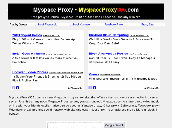 www.myspaceproxy365.com