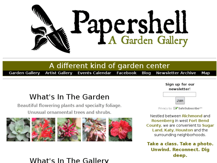 www.papershellgardengallery.com