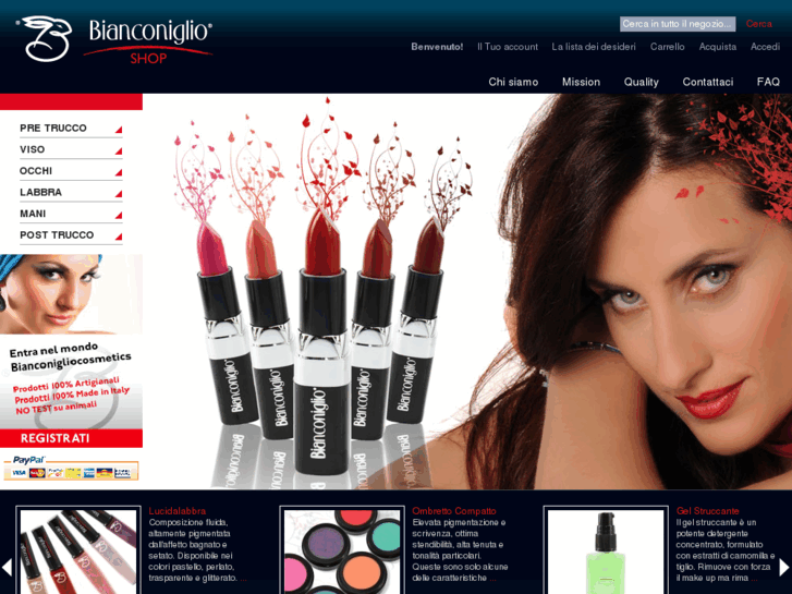 www.bianconigliocosmetics.com