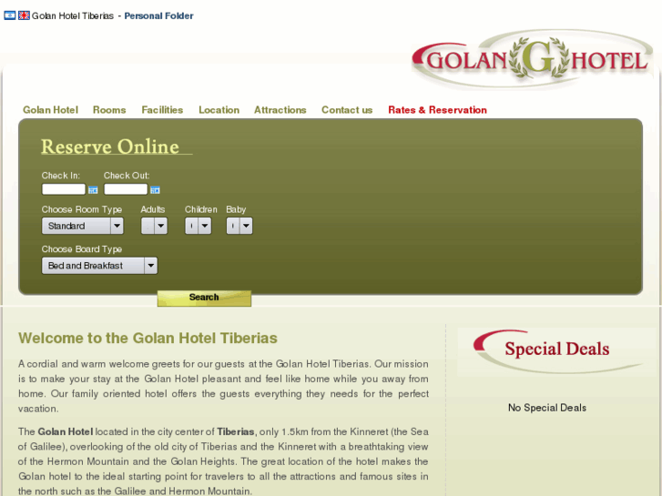 www.golanhotel.com