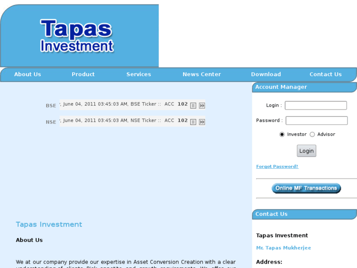 www.tapasinvestment.com