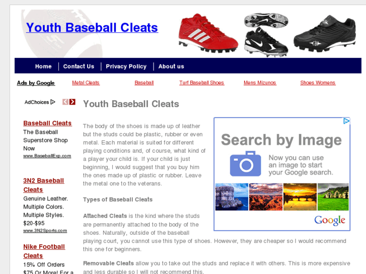 www.youth-baseball-cleats.net