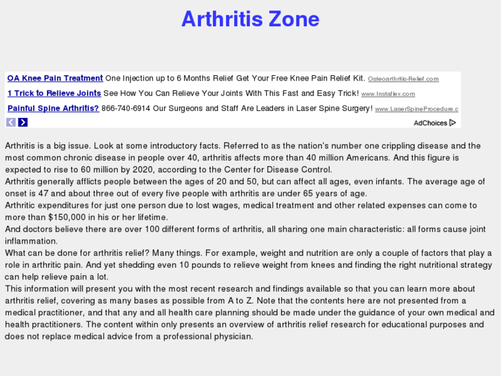 www.arthritiszone.com