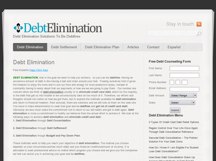 www.debteliminationsite.net