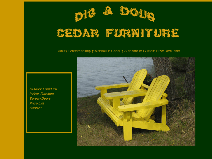 www.diganddougcedarfurniture.com