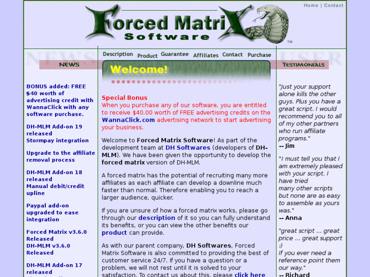 www.forcedmatrixsoftware.com