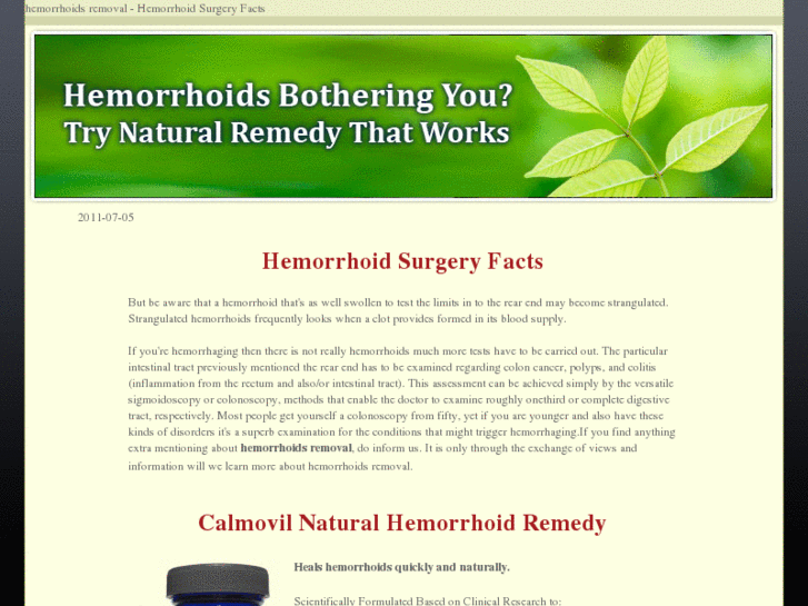 www.hemorrhoidsremoval.info