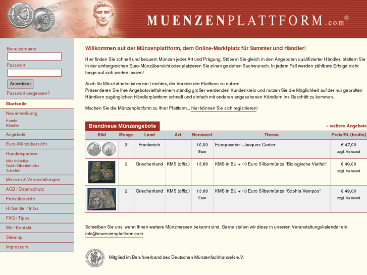 www.muenzenplattform.com