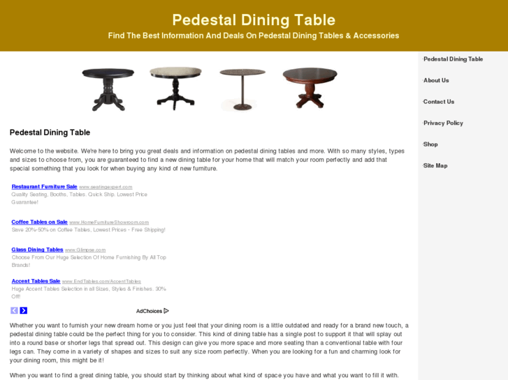 www.pedestaldiningtable.org