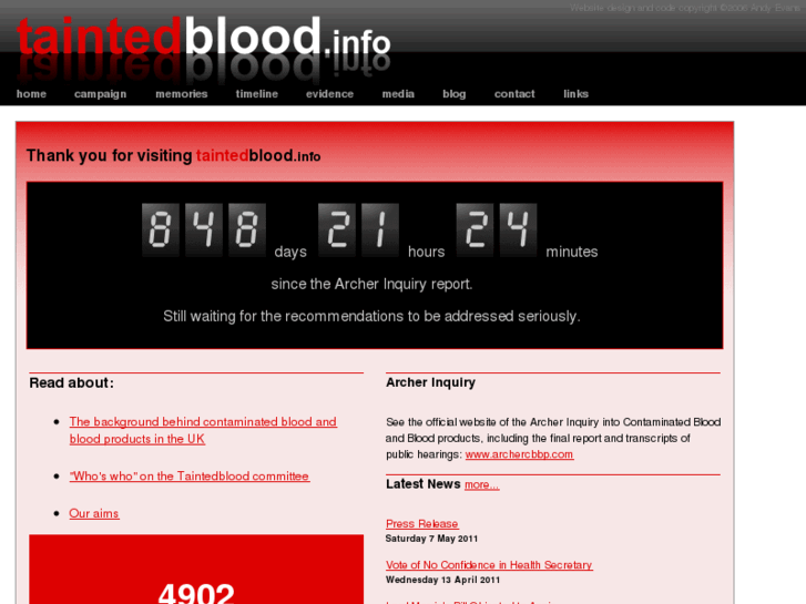 www.taintedblood.info