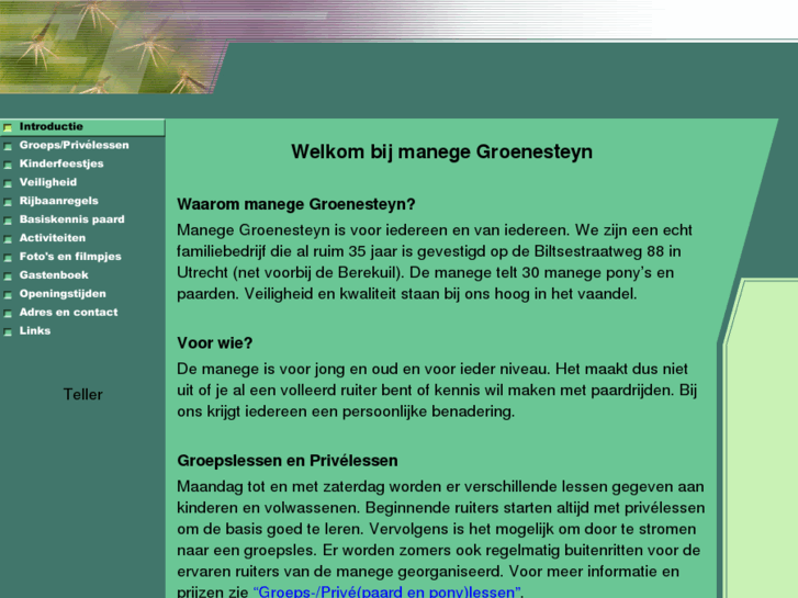 www.manegegroenesteyn.nl