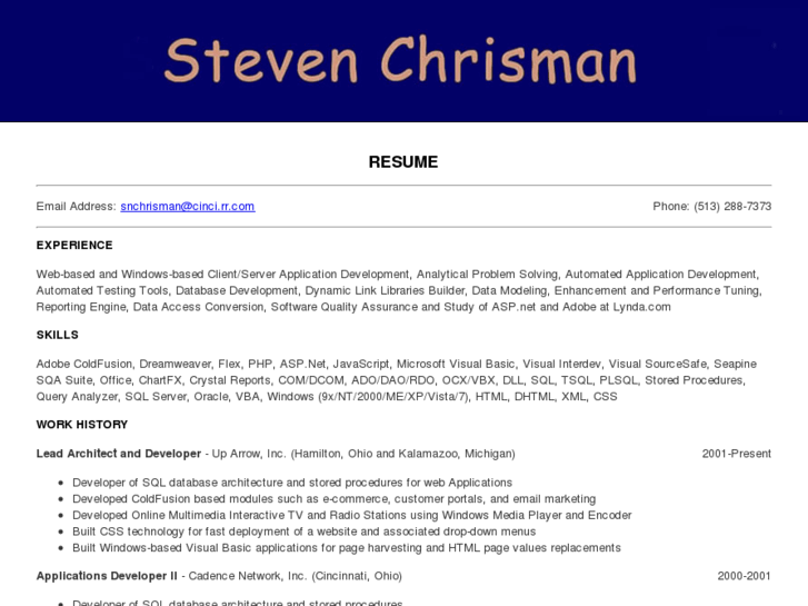 www.stevenchrisman.com
