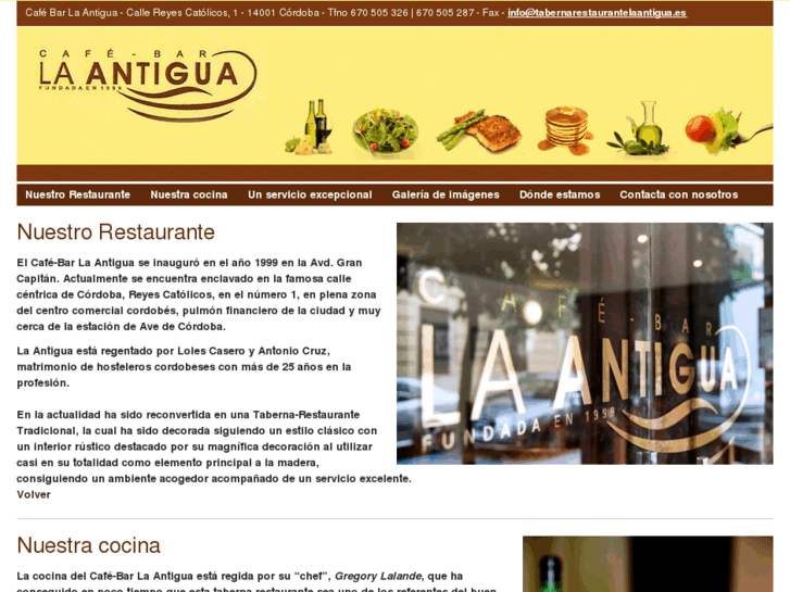 www.tabernarestaurantelaantigua.es