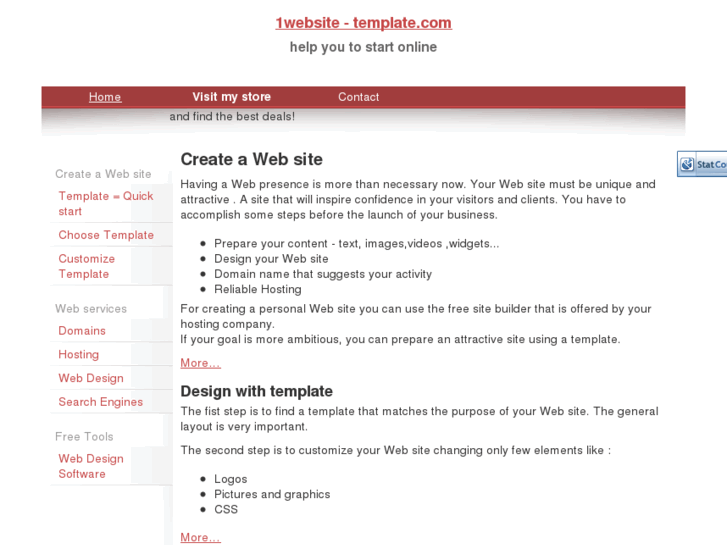www.1website-template.com