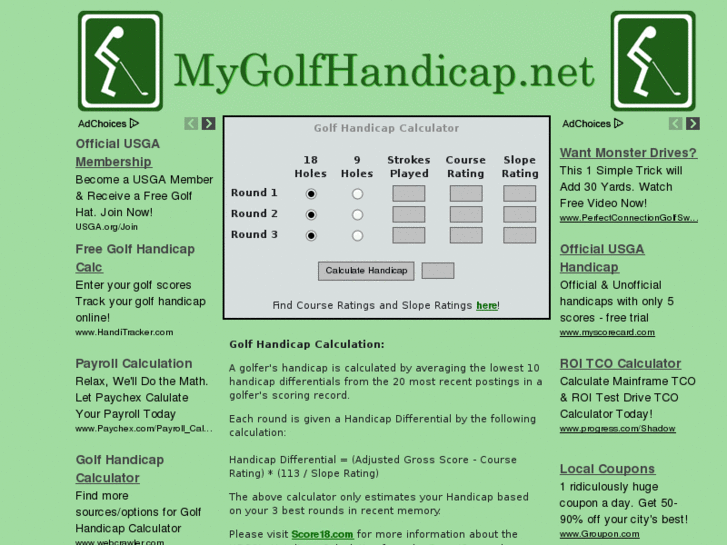 www.mygolfhandicap.net