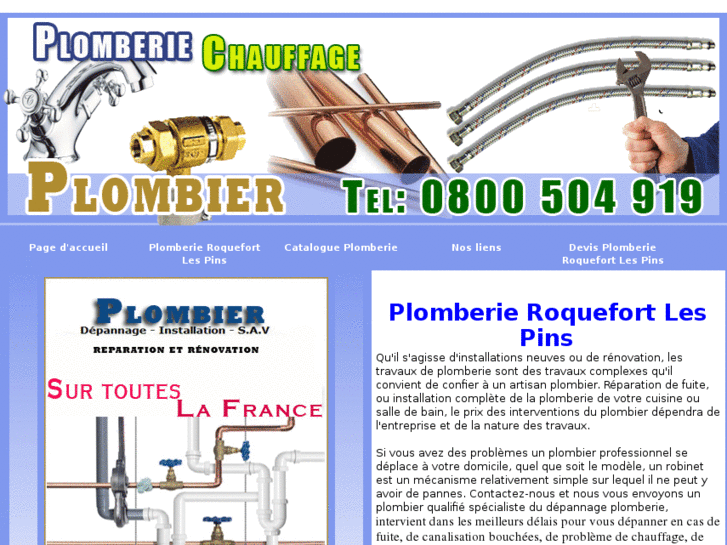 www.plombierroquefortlespins.net