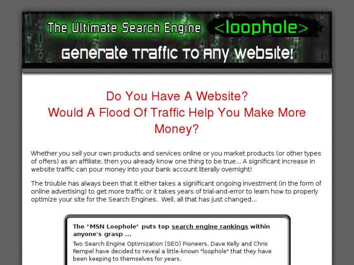 www.seotrafficloophole.com