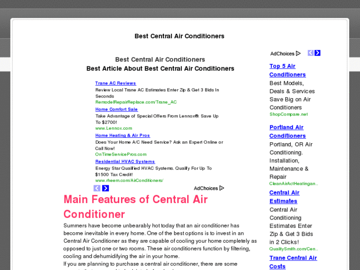 www.bestcentralairconditioners.org