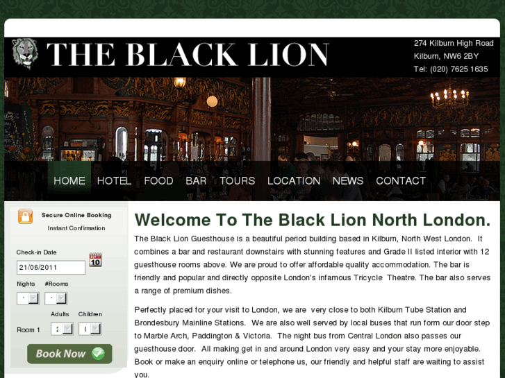 www.blacklionguesthouse.com