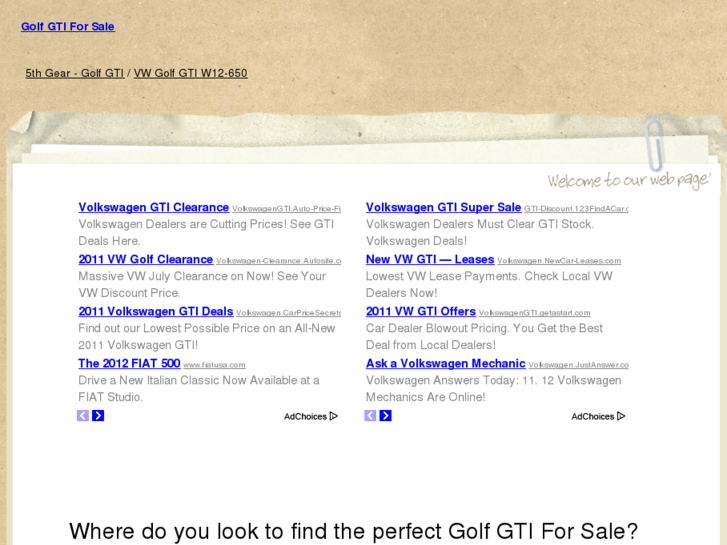 www.golfgtiforsale.com