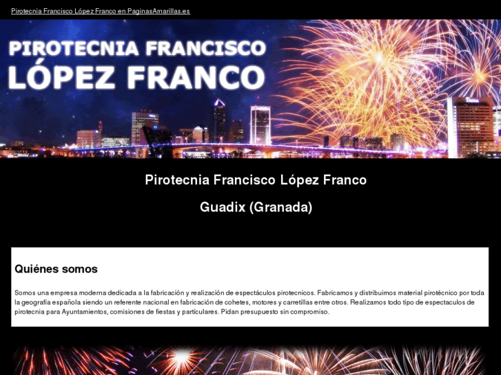 www.pirotecniafranciscolopezfranco.com